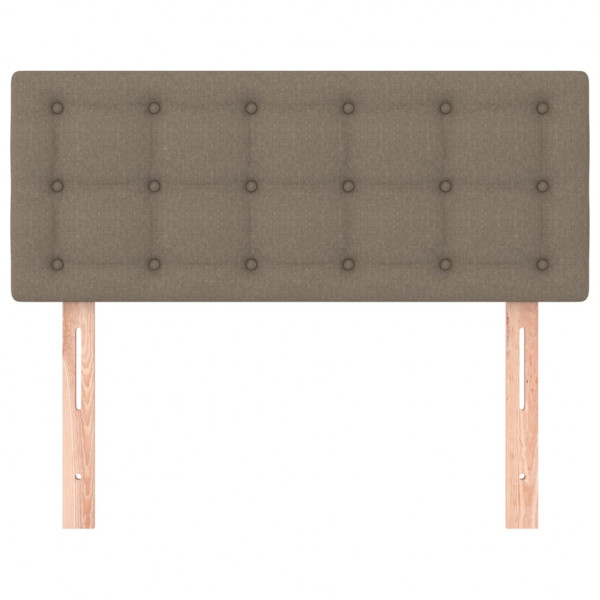 Cabecero de tela gris taupe 90x5x78/88 cm M 3