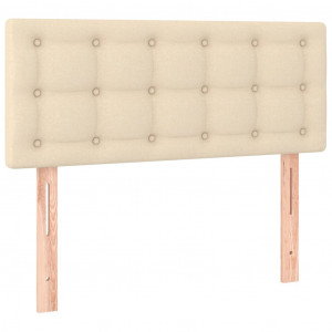 Cabeceira de cama tecido 90x5x78/88 cm creme H