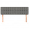 Cabeceros 2 unidades tela gris oscuro 72x5x78/88 cm 3