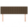 Cabeceira de cama 2 pcs tecido 72x5x78/88 cm castanho-escuro 3