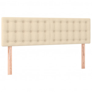 Cabeceros 2 unidades tela color crema 72x5x78/88 cm H