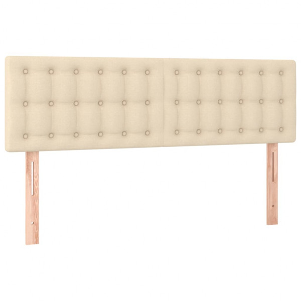 Cabeceros 2 unidades tela color crema 72x5x78/88 cm M 2