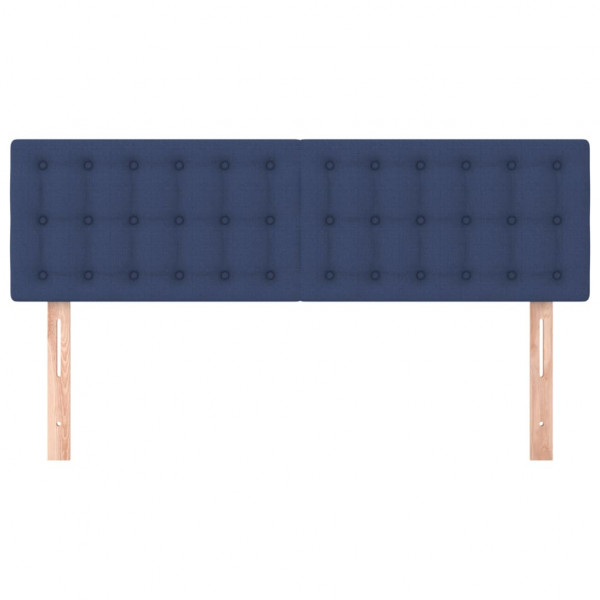 Cabeceros 2 unidades tela azul 72x5x78/88 cm M 3