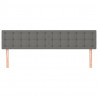Cabeceira de cama 2 pcs tecido 80x5x78/88 cm cinzento-escuro 3