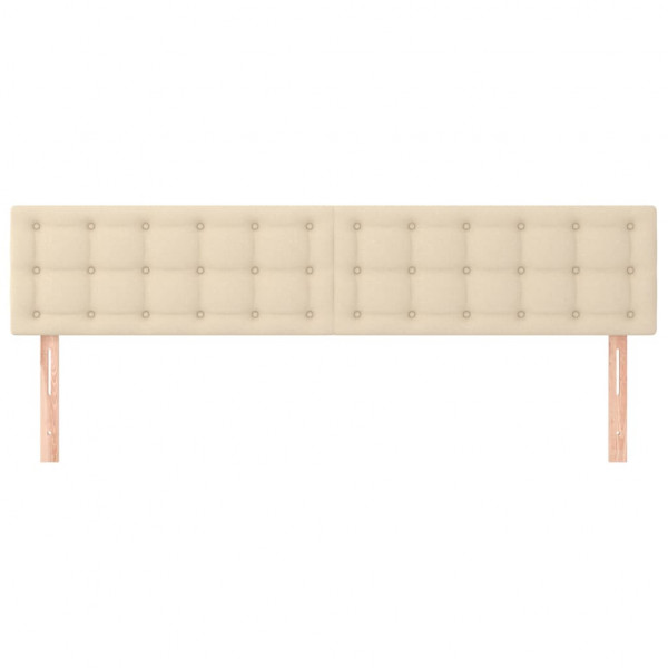 Cabeceros 2 unidades de tela color crema 100x5x78/88 cm M 3