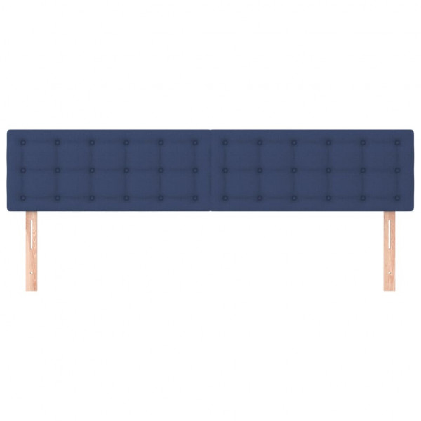 Cabeceros 2 unidades de tela azul 100x5x78/88 cm M 3