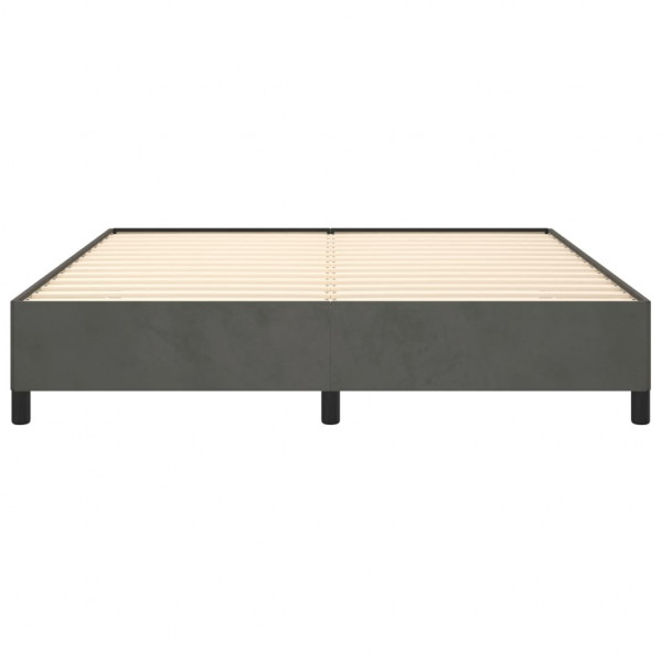 Estructura de cama de terciopelo gris oscuro 180x200 cm M 5