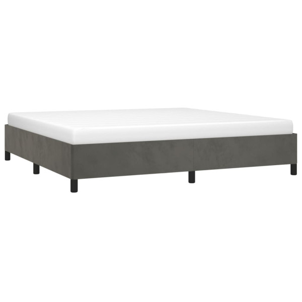 Estructura de cama de terciopelo gris oscuro 180x200 cm M 3