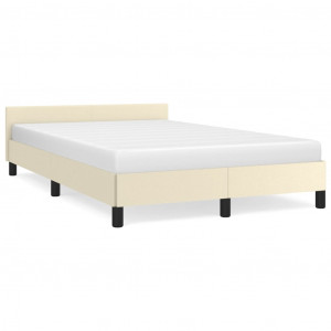 Estrutura cama c/ cabeceira sem colchão 120x200 cm creme H