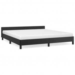 Estrutura cama c/ cabeceira sem colchão 180x200 cm preto H