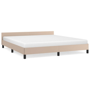 Estrutura cama c/ cabeceira sem colchão 180x200 cm cappuccino H