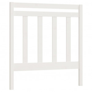 Cabeceira de cama 95x4x100 cm pinho maciço branco H