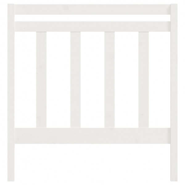 Cabecero de cama madera maciza de pino blanco 95x4x100 cm M 4