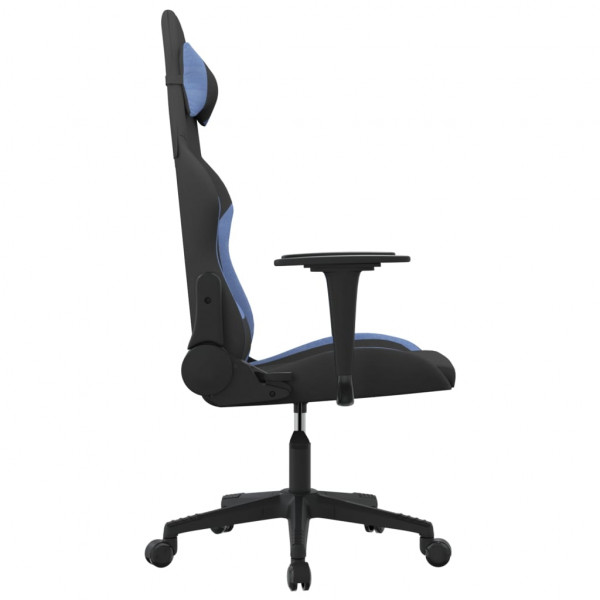 Silla gaming tela negro y azul M 4