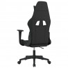 Silla gaming tela negro y azul 5