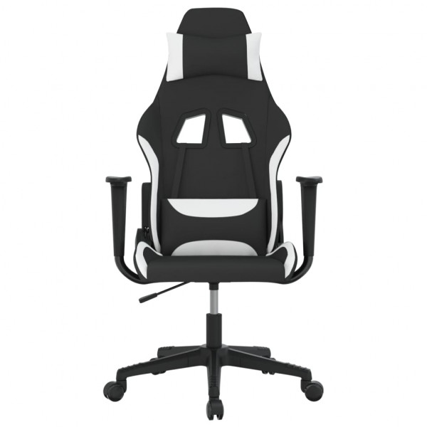 Silla gaming tela negro y blanco M 3