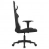 Silla gaming tela negro y blanco 4