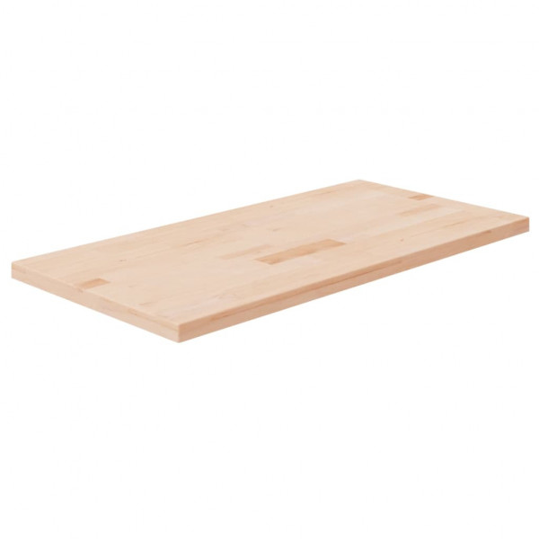 Encimera de baño madera maciza sin tratar 80x40x2.5 cm D