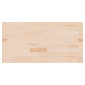 Encimera de baño madera maciza sin tratar 80x40x2.5 cm H