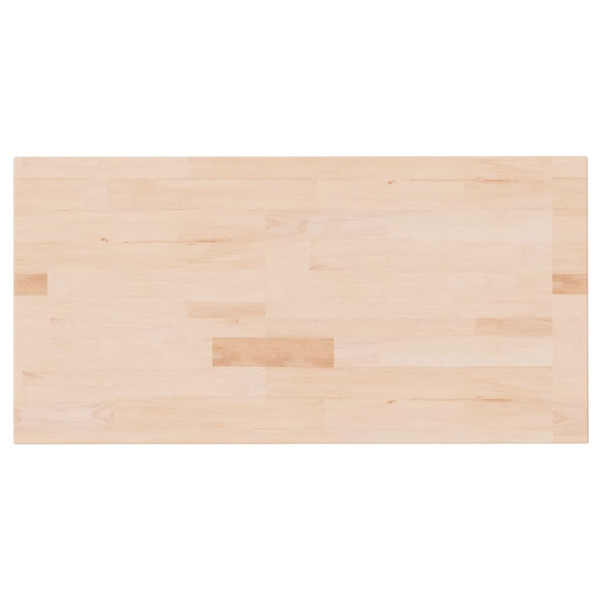 Encimera de baño madera maciza sin tratar 80x40x2.5 cm M 2