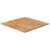 Tampo mesa quadrado 60x60x1.5cm carvalho tratado castanho-claro 1