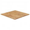 Tampo mesa quadrado 70x70x1.5cm carvalho tratado castanho-claro 1
