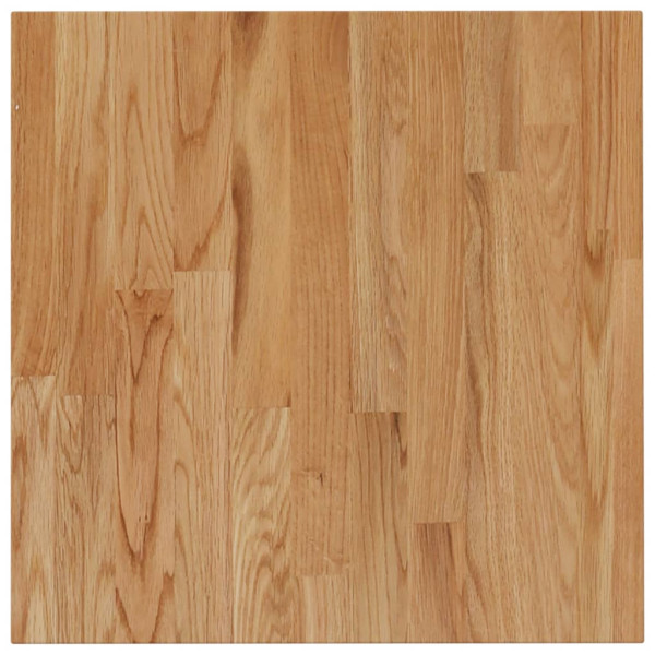 Tablero de mesa cuadrado madera roble marrón claro 70x70x1.5 cm M 2