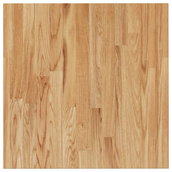 Tablero de mesa cuadrado madera roble marrón claro 80x80x1.5 cm M 2