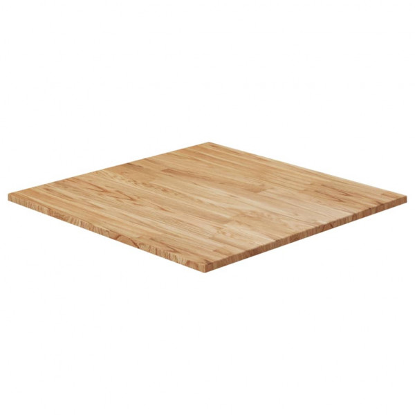 Tablero de mesa cuadrado madera roble marrón claro 90x90x1.5 cm D