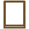 Suporte para lenha 80x25x100 cm pinho maciço castanho mel 5