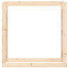 Estante para leña madera maciza de pino 100x25x100 cm 5