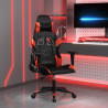 Silla gaming cuero sintético negro y rojo 1