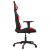 Silla gaming cuero sintético negro y rojo 4