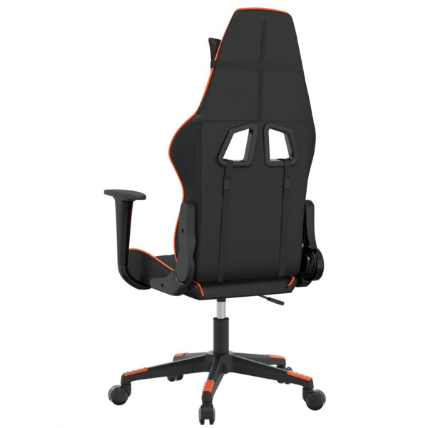 Silla gaming cuero sintético negro y naranja M 5