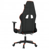 Silla gaming cuero sintético negro y naranja 5