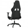 Silla gaming con reposapiés cuero sintético negro camuflaje 5