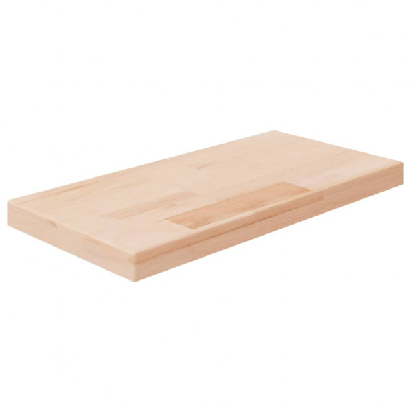 Tabla de estantería madera maciza roble sin tratar 40x20x2.5 cm D