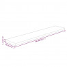 Tabla de estantería madera maciza roble sin tratar 80x20x2.5 cm 4