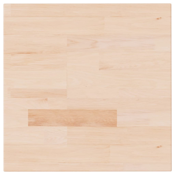 Tablero de mesa cuadrada madera de roble sin tratar 40x40x4 cm M 2