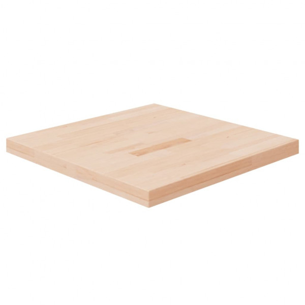 Tablero de mesa cuadrada madera de roble sin tratar 60x60x4 cm D