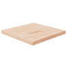 Tablero de mesa cuadrada madera de roble sin tratar 60x60x4 cm 1