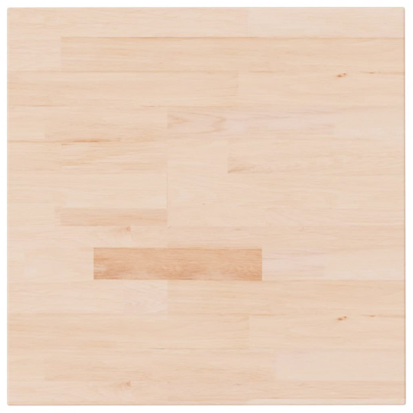 Tablero de mesa cuadrada madera de roble sin tratar 60x60x4 cm M 2