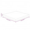 Tablero de mesa cuadrada madera de roble sin tratar 60x60x4 cm 4