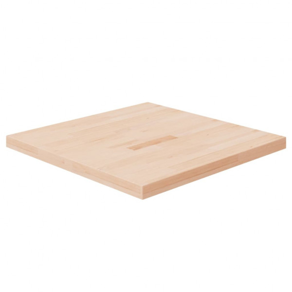 Tablero de mesa cuadrada madera de roble sin tratar 70x70x4 cm D