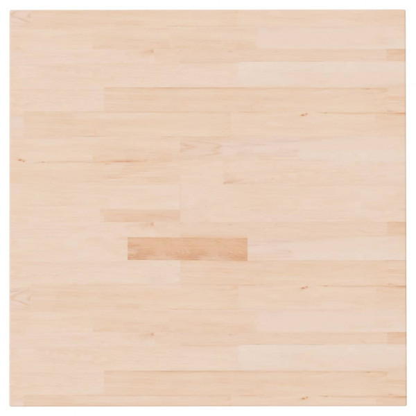 Tablero de mesa cuadrada madera de roble sin tratar 70x70x4 cm M 2
