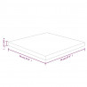 Tampo de mesa quadrado 70x70x4 cm carvalho maciço não tratado 4