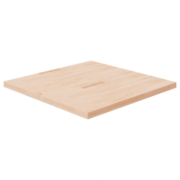 Tablero de mesa cuadrada madera de roble sin tratar 90x90x4 cm D
