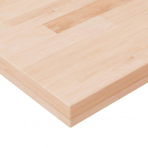 Tablero de mesa cuadrada madera de roble sin tratar 90x90x4 cm H