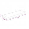 Tabla de estantería madera maciza roble sin tratar 40x20x4 cm 4