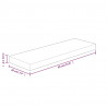 Tabla de estantería madera maciza roble sin tratar 60x20x4 cm 4